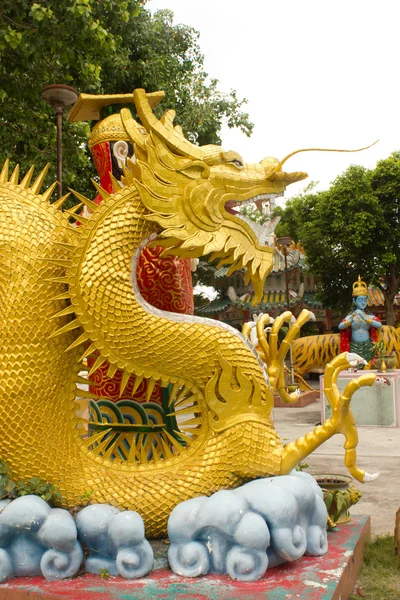 Arany kínai sárkány — Stock Fotó