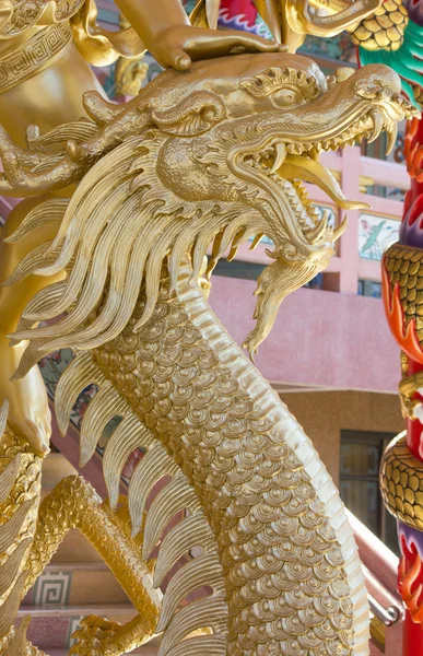 Goldener Chinesischer Drache — Stockfoto