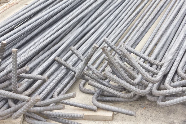 Steel rods or bars used to reinforce concrete — Stock Photo, Image