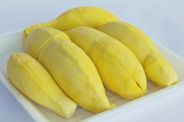 Yellowish durian flesh — Stock Photo, Image