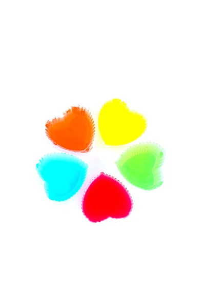 Colorful thai jelly,isolated on white background — Stock Photo, Image