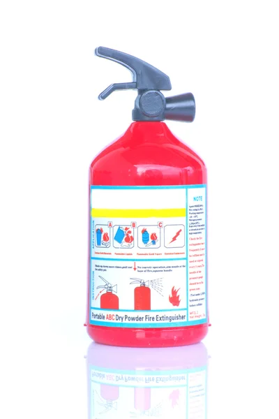 Fire extinguisher on white background — Stock Photo, Image