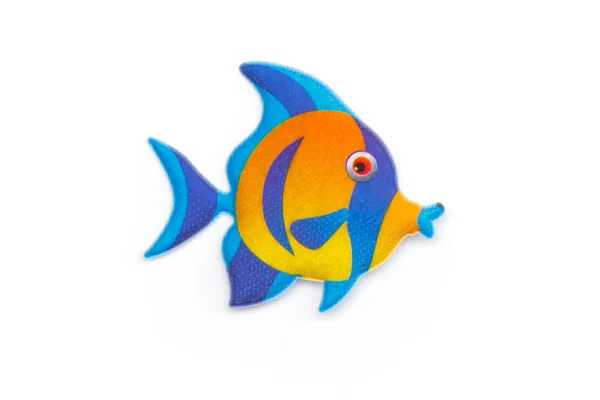 Sticker colorful cartoon fish — Stock Photo, Image