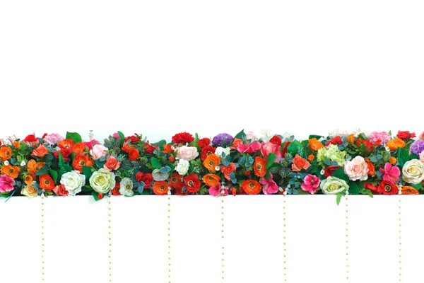 Ρετρό φωτεινά και όμορφα χρώματα των πλαστικών ροδαλά λουλούδια — 图库照片