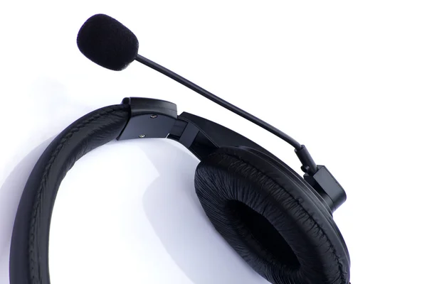 Moderní sluchátka izolovaných na bílém pozadí — Stock fotografie