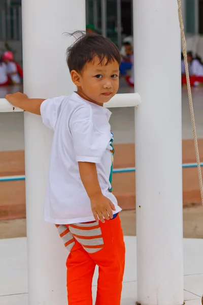 Boy having fun in the playground — Stock Photo, Image