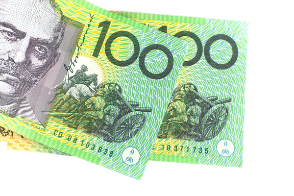 Close up of australian hundred dollar banknote — Stock Photo, Image