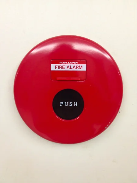 Fire alarm on white background — Stock Photo, Image