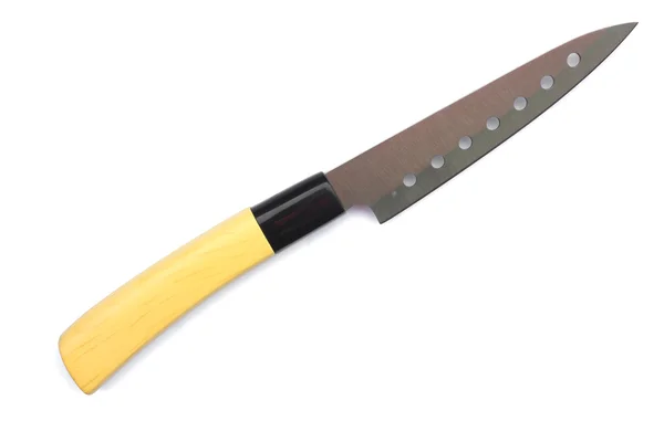 Closeup of kitchen knife isolated on white background — Stock Photo, Image
