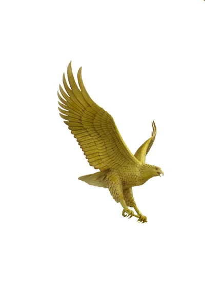 Steinadler-Statue mit großen ausgebreiteten Flügeln — Stockfoto