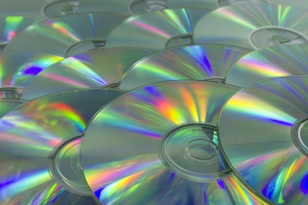 Kolorowe światła powierzchni dvd — Zdjęcie stockowe