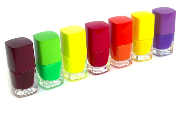 Multie barevný lak na nehty sada — Stock fotografie