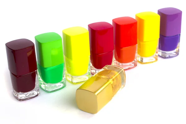 Multie barevný lak na nehty sada — Stock fotografie