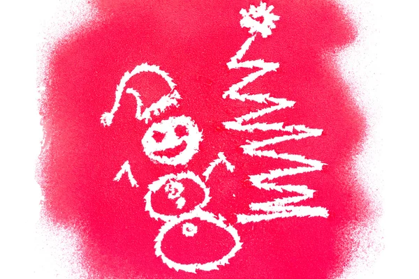 Χριστουγεννιάτικες ευχές, σπρέι ζωγράφισε — Φωτογραφία Αρχείου