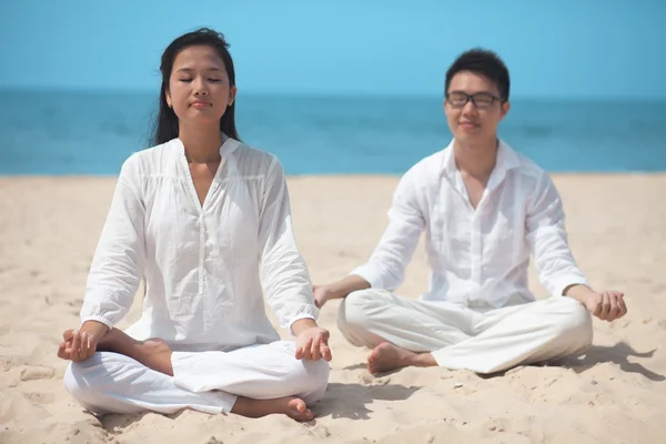 Relajarse en la playa — Foto de Stock