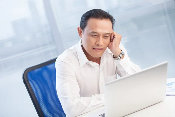 Exhausted businessman — Stock Photo, Image