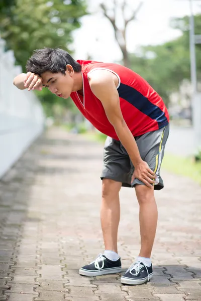 Tired athlete — Stock Photo, Image