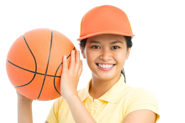 Basketbal glimlach — Stockfoto