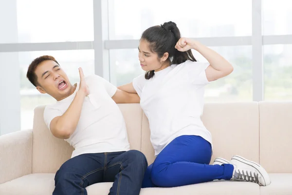 Furious girlfriend — Stock Photo, Image