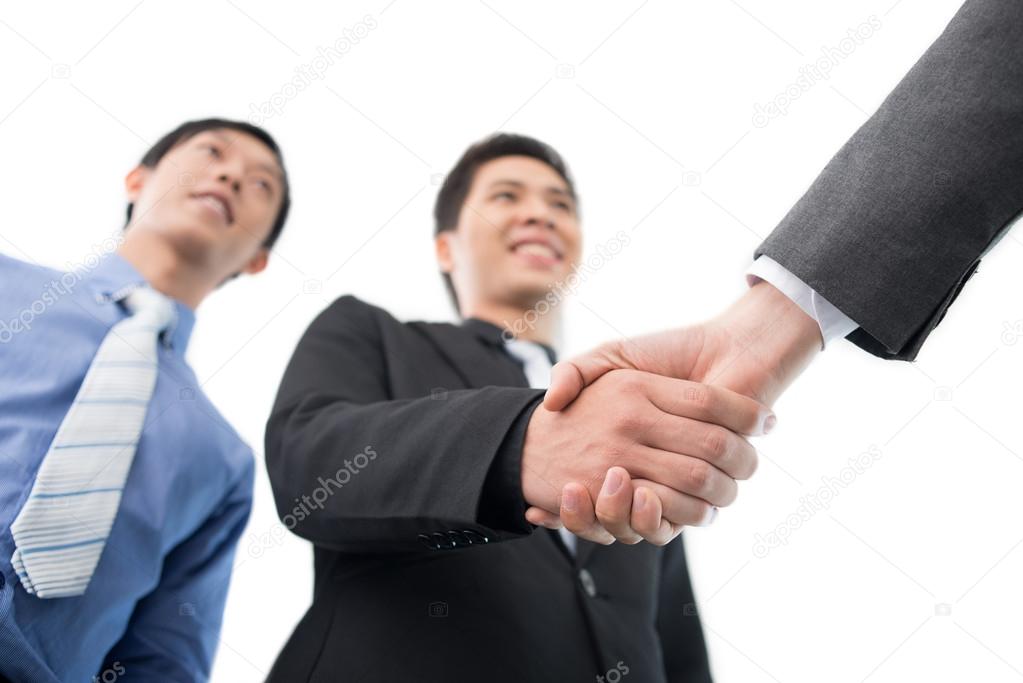 Firm handshake