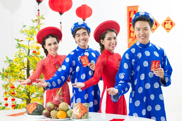 Welcome to celebrate Tet! — Stock Photo, Image