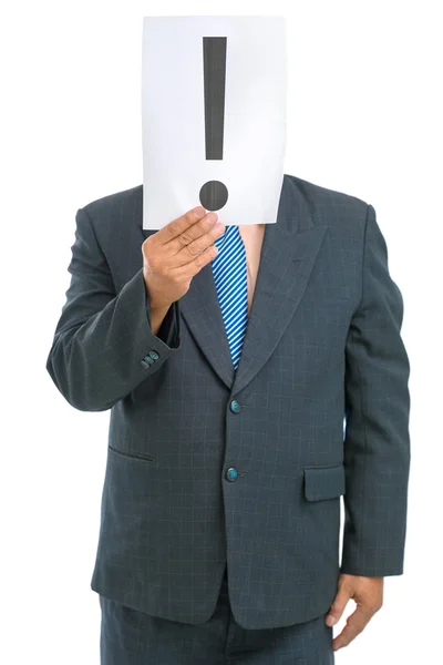 Exclamation head — Stock Photo, Image