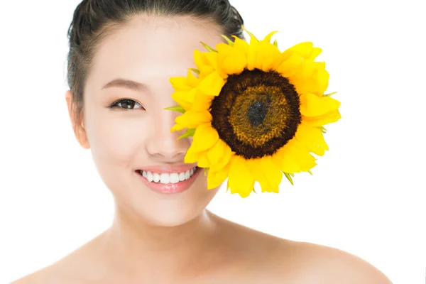 Sonnenblumen-Auge — Stockfoto
