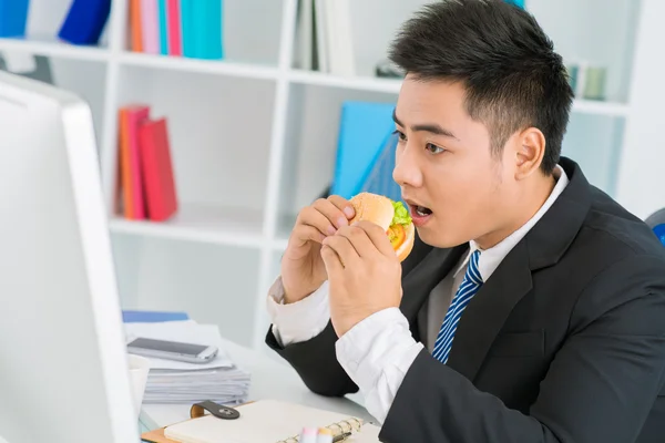 No time for lunch — Stock Photo, Image