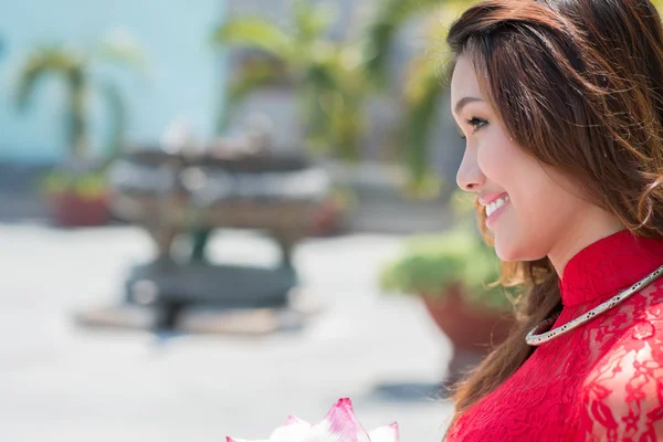 Buddhist lady — Stock Photo, Image