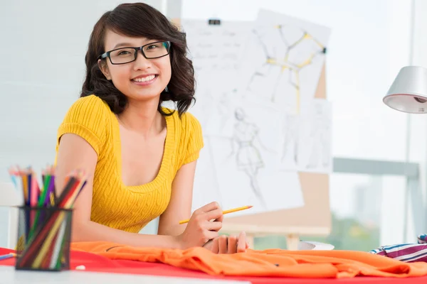 Pretty young designer — Stock Photo, Image