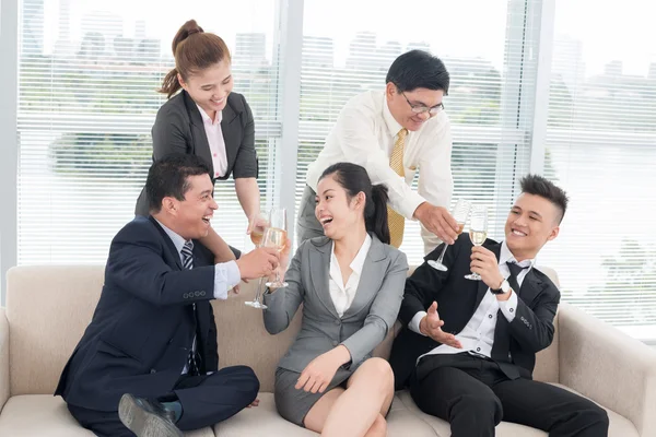 Holidays toasting — Stock Photo, Image