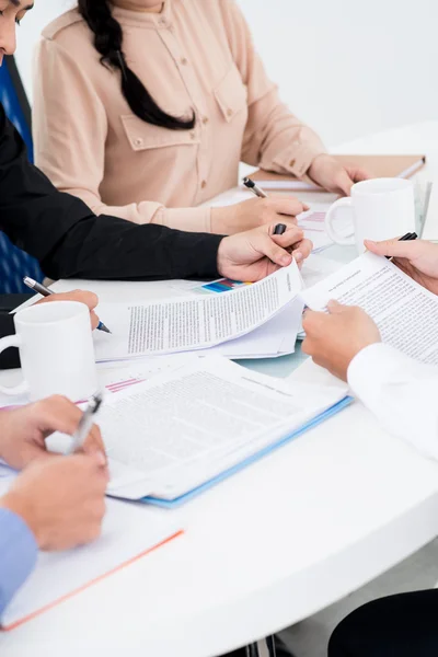 Plandiskussion — Stockfoto