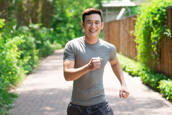 Happy jogger — Stock Photo, Image