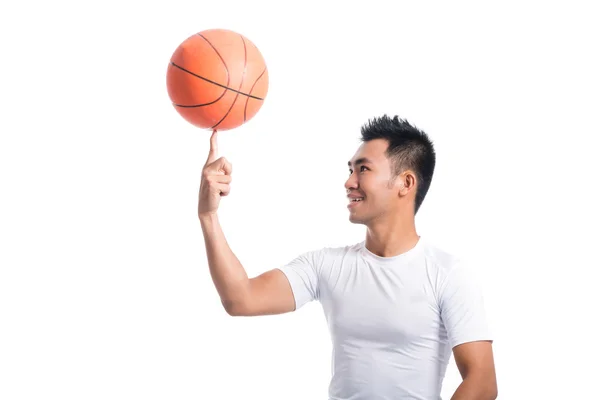 Spinning on finger — Stock Photo, Image