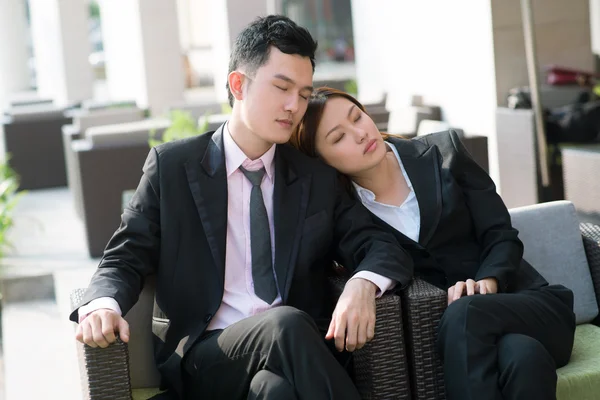 Tired businesspeople — Stock Photo, Image