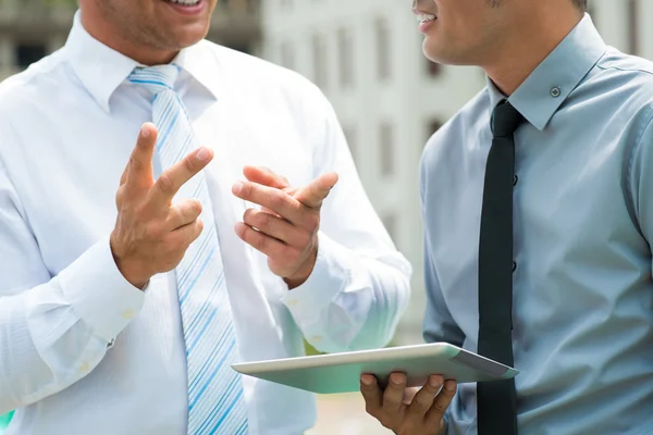 Bespreken van ideeën — Stockfoto