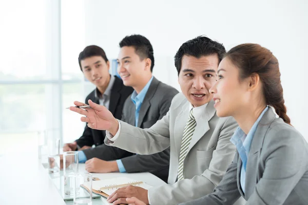 Diskussionen auf der Konferenz — Stockfoto