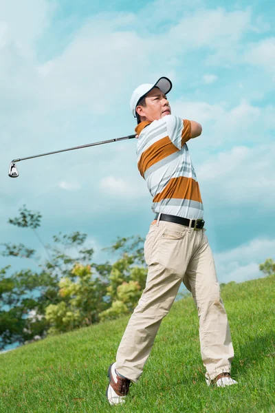 ゴルフをプレイ — ストック写真
