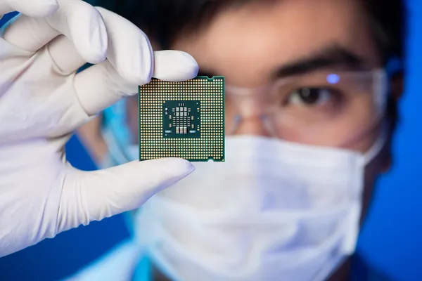 Electronic microchip — Stock Photo, Image