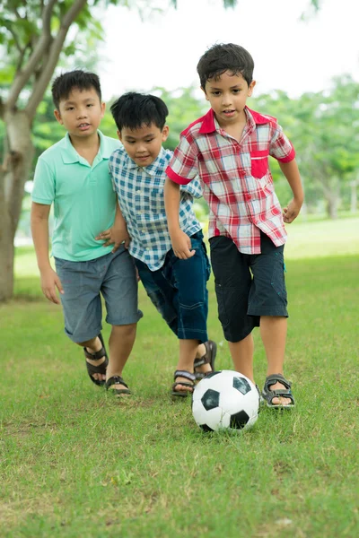 Chasing the ball — Stock Photo, Image