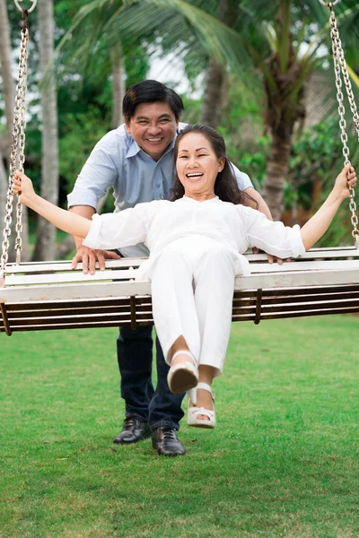 Casal alegre no amor — Fotografia de Stock