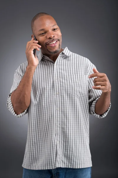 Talking by phone — Stock Photo, Image