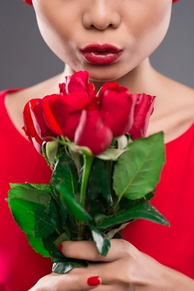 Charme de rosas vermelhas — Fotografia de Stock