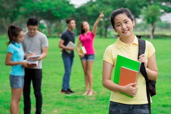 Jonge tiener student — Stockfoto