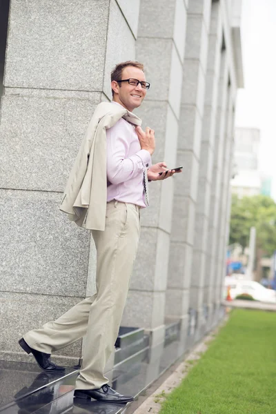 Hombre de negocios alegre — Foto de Stock