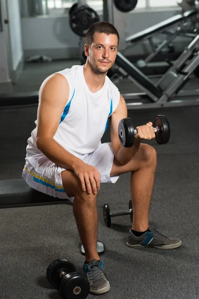 Man in health club Royalty Free Stock Images