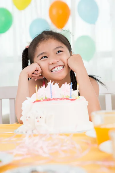 Aniversário menina — Fotografia de Stock