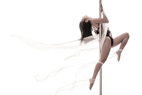 Pole dance woman — Stock Photo, Image