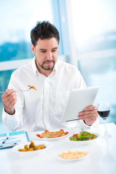 Lunch online — Stock Photo, Image