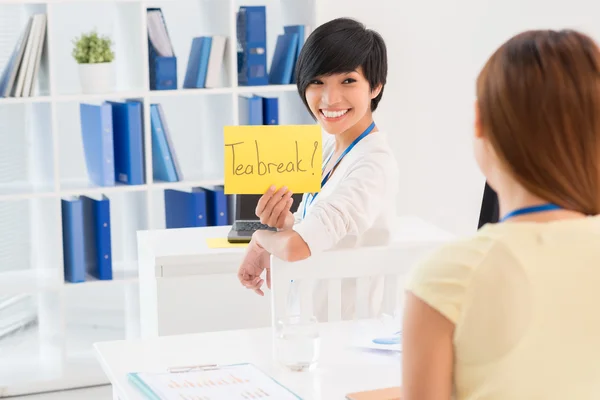 Pausa tè ? — Foto Stock